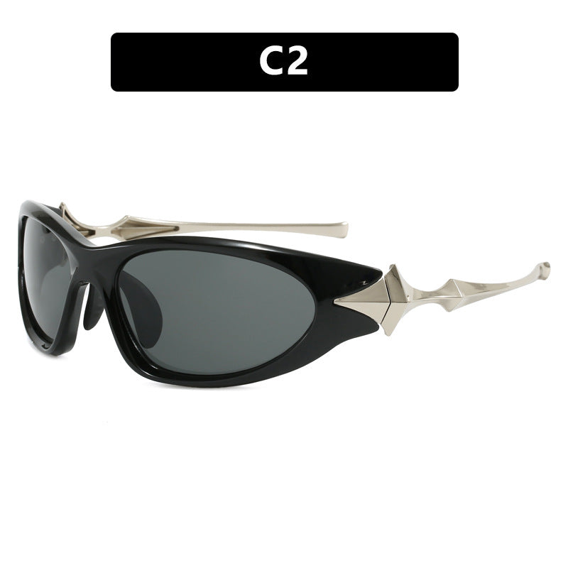 Women's futuristic sports sunglasses with ergonomic design Stornfield