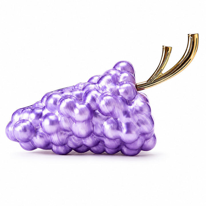 Artistic Grape-Inspired Clutch