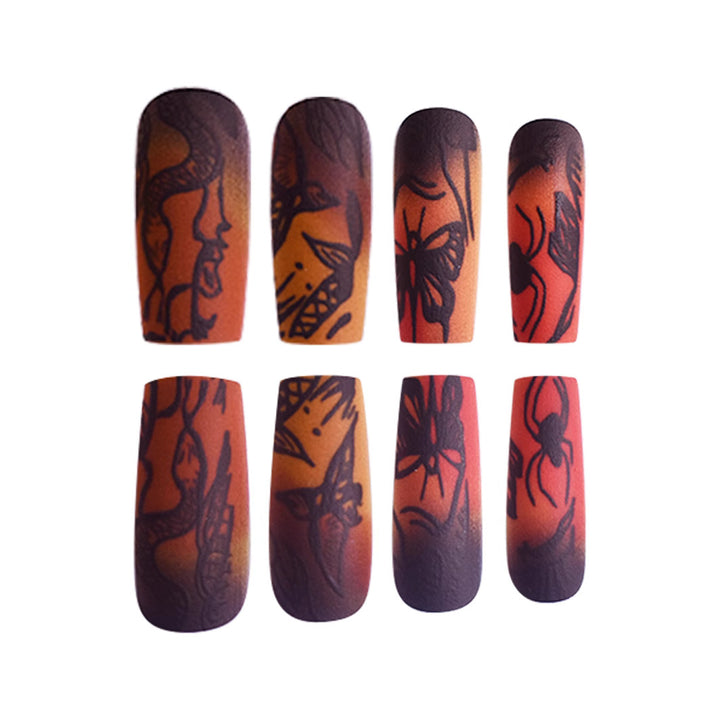 Artistic Abstract Press-On Nails Stornfield