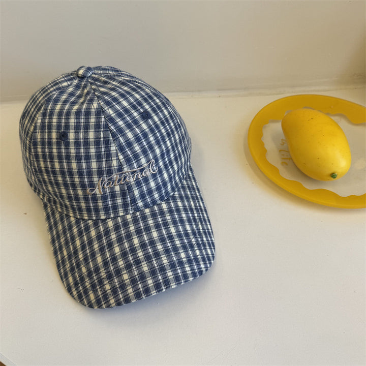Men's Checkered Cotton Baseball Cap Stornfield