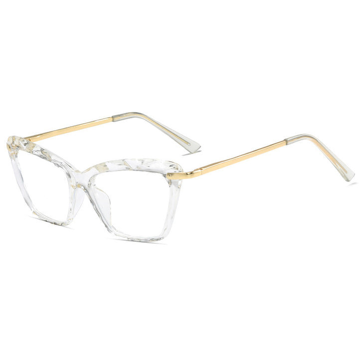 Women's fashionable oversized glasses with elegant metal frame Stornfield