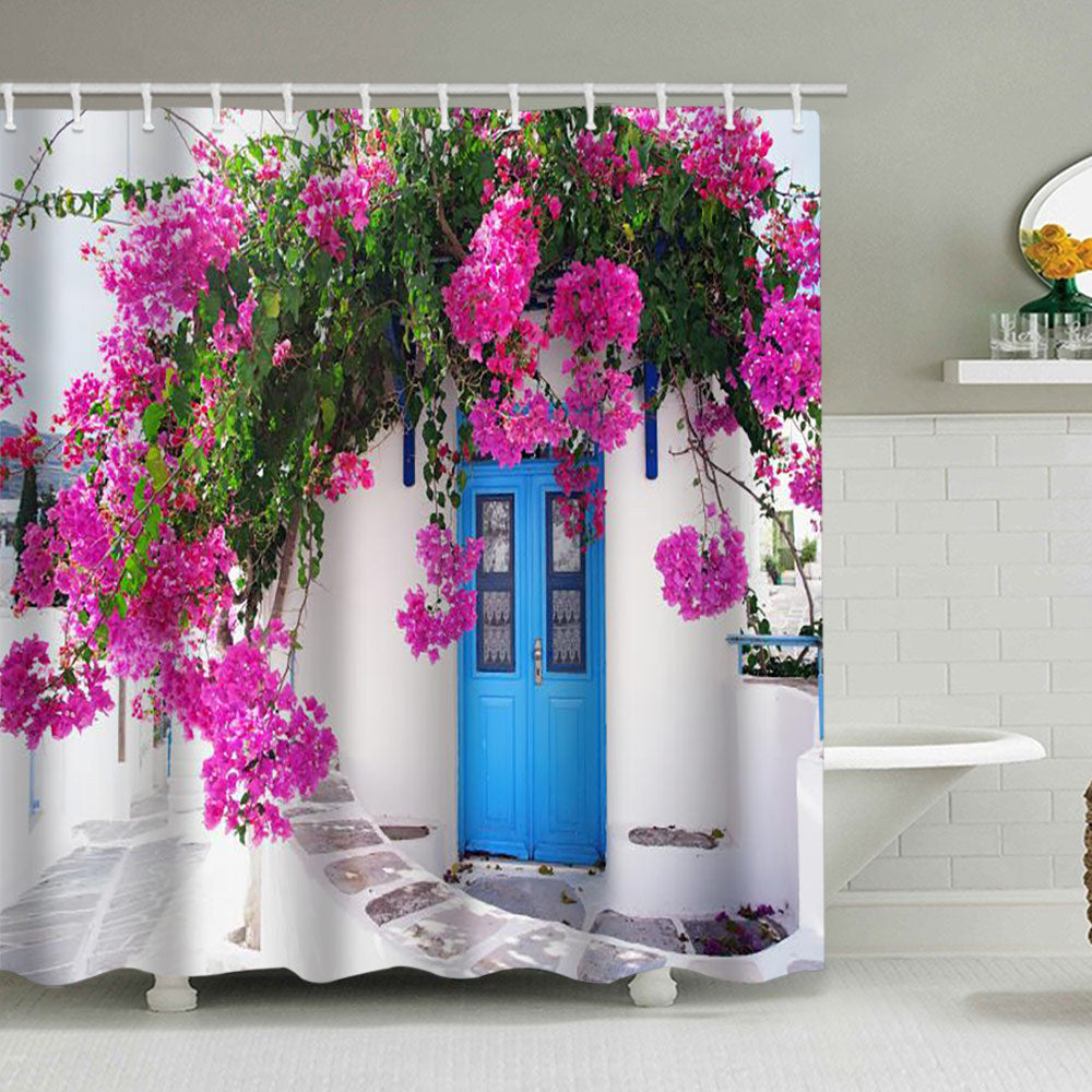 Floral Lane-Inspired Shower Curtain Stornfield