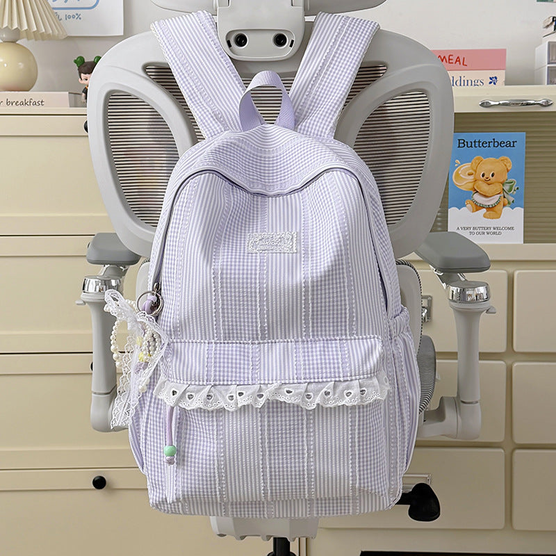 Stylish Striped Design Backpack Stornfield