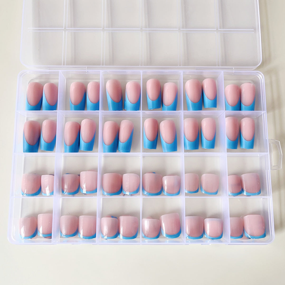 Artificial nail set with elegant gradient and high-gloss surface Stornfield