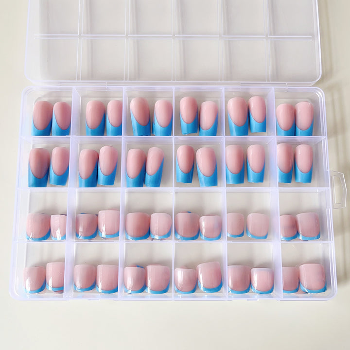 Artificial nail set with elegant gradient and high-gloss surface Stornfield
