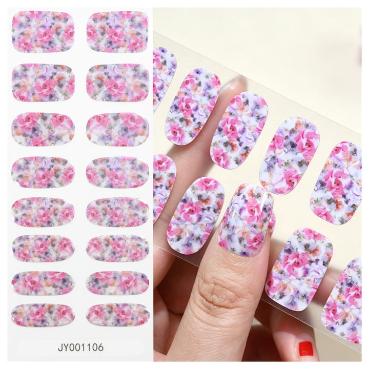 Floral Design Nail Wraps