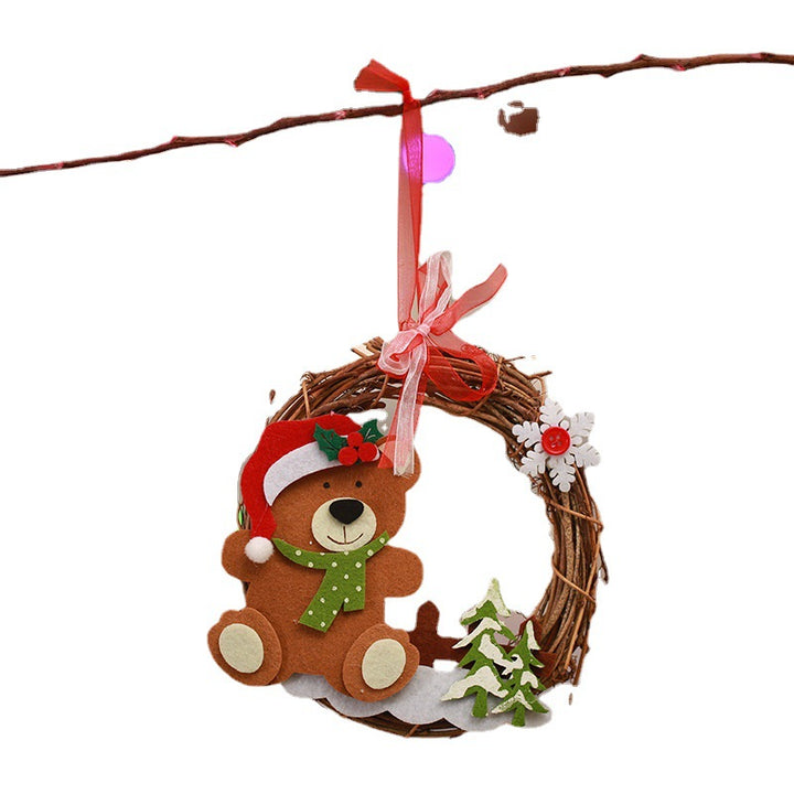 Decorative Christmas wreath with reindeer motif Stornfield
