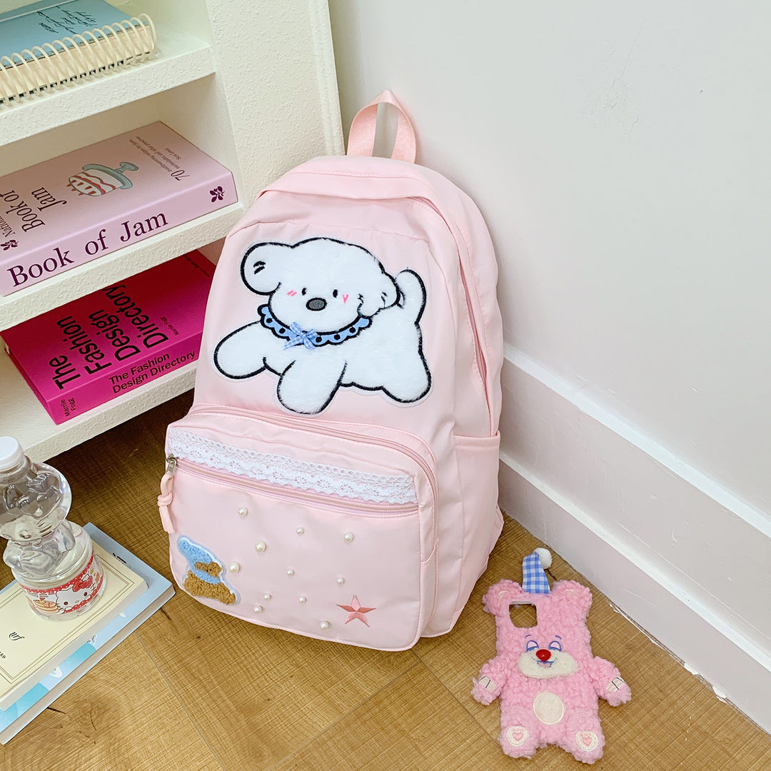 Cute Cartoon Character Print Backpack Stornfield