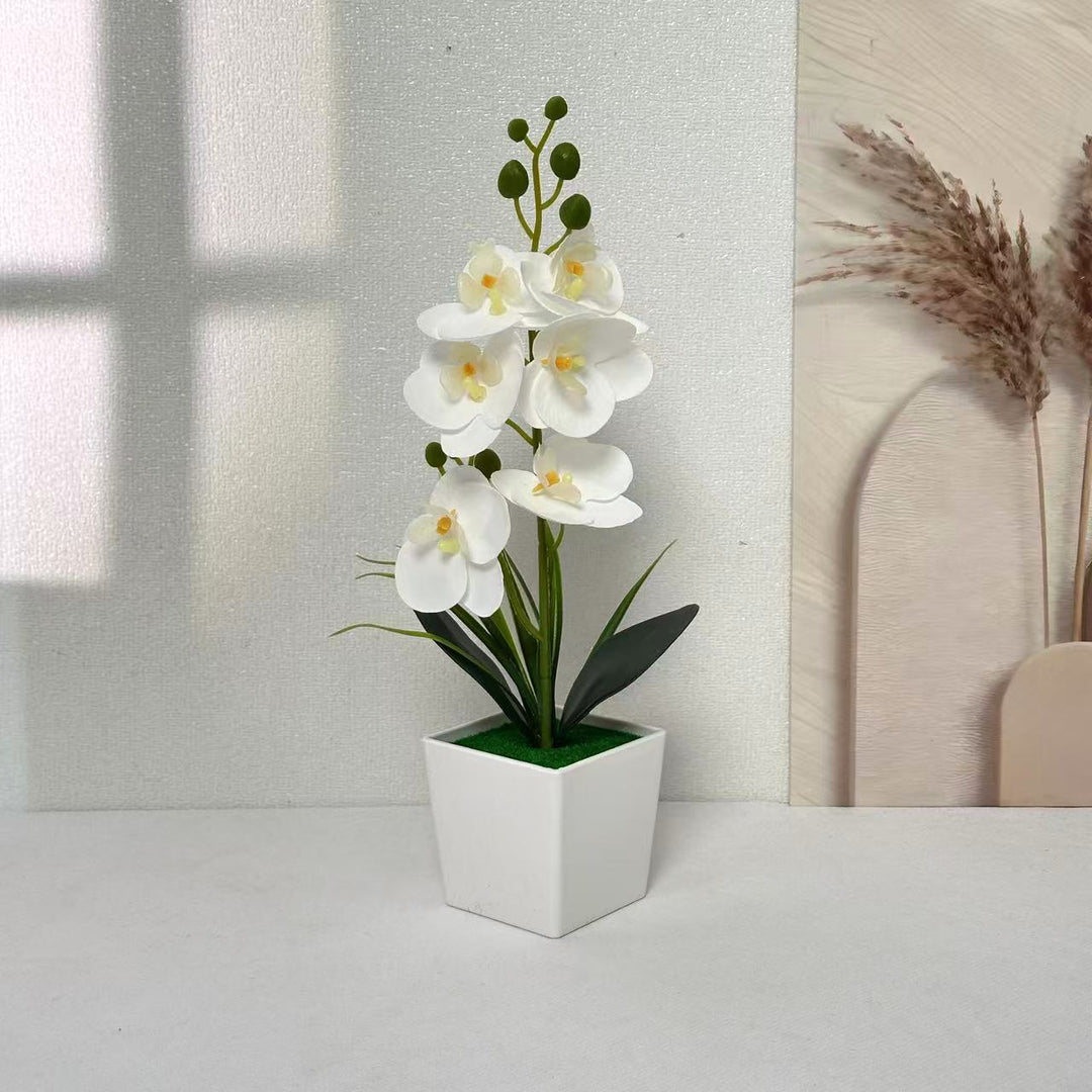 Elegant Artificial Orchid Plant for Tabletop Home Decor
