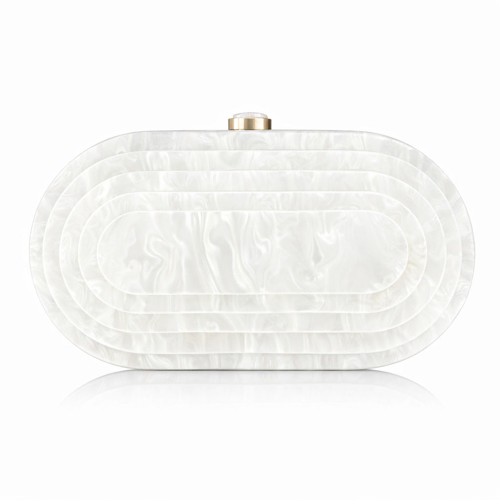 Elegant Sculptural Acrylic Clutch