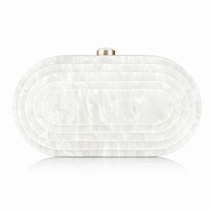 Elegant Sculptural Acrylic Clutch