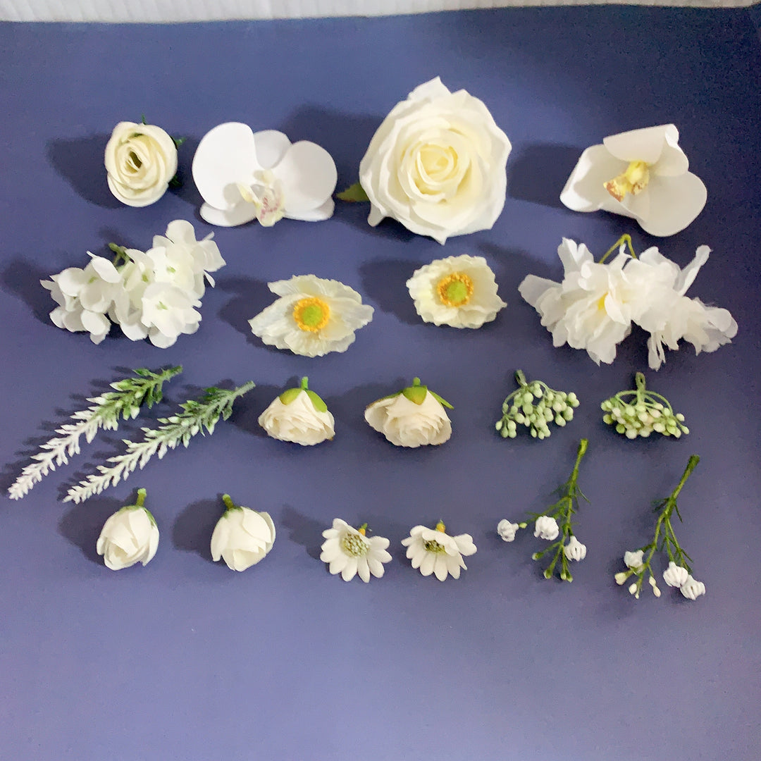 Artificial Floral Embellishment Set