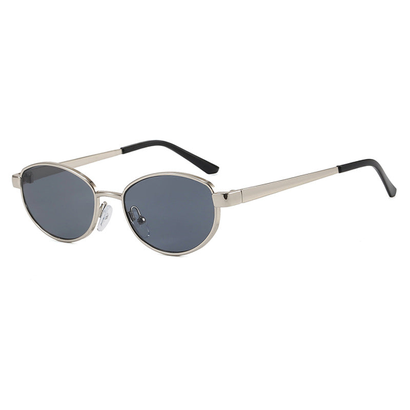 Women's fashionable sunglasses in an elegant oval design with a high-quality metal frame Stornfield