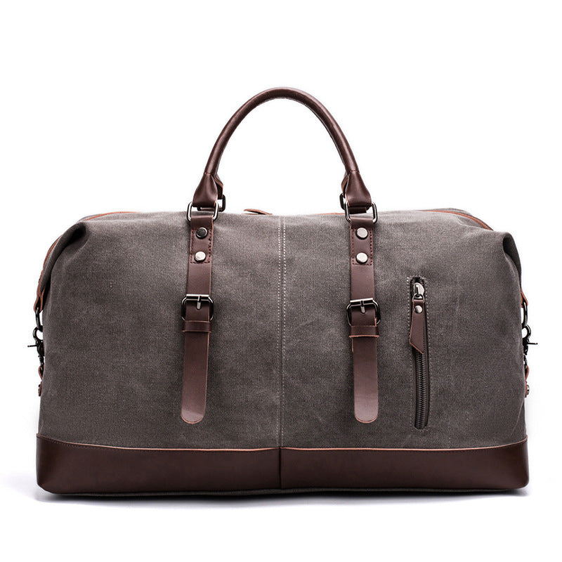 Spacious Travel Bag Made of Sturdy Canvas and Leather Stornfield