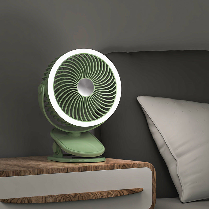 Ladies table fan with integrated LED lighting Stornfield