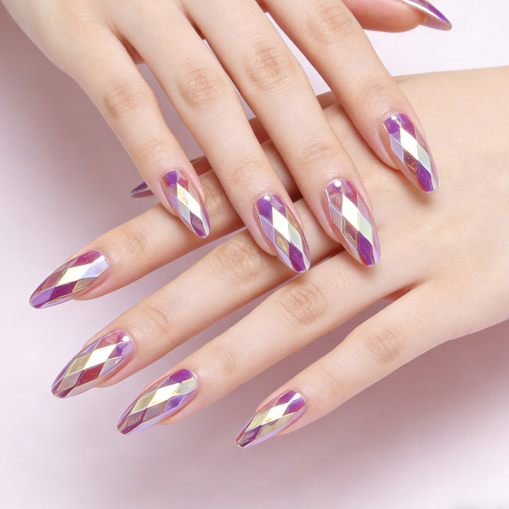 Diamond-Shaped Press-On Nail Set Stornfield