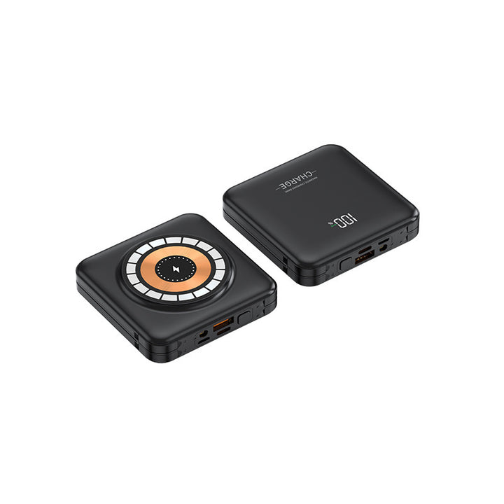 Compact power bank with integrated charging cables Stornfield