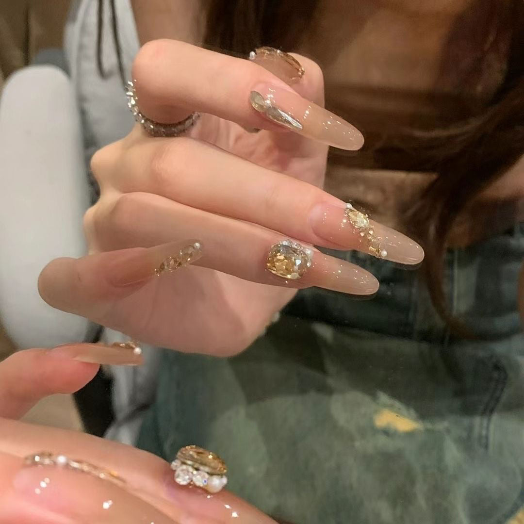 Premium Glittering Press-On Nail Extensions Stornfield