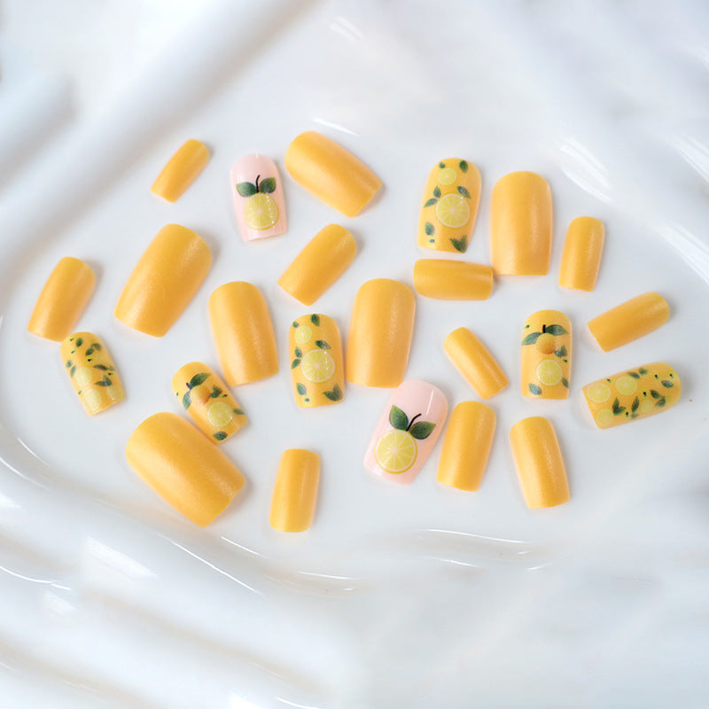 Citrus-Themed Nail Art Enhancements Stornfield