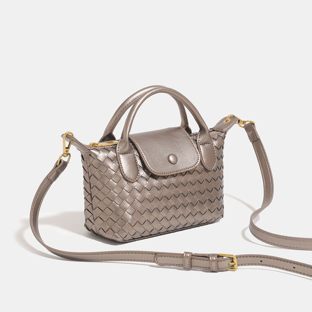 Woven Mini Handheld Crossbody Bag