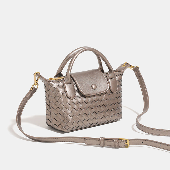 Woven Mini Handheld Crossbody Bag