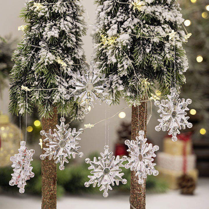 Elegant Glittering Snowflake Hanging Decoration Stornfield
