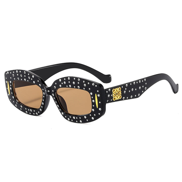 Women striking sunglasses with glamorous rhinestone details Stornfield