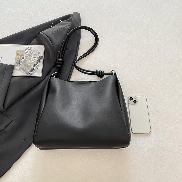 Minimalist Faux Leather Hobo Bag Stornfield