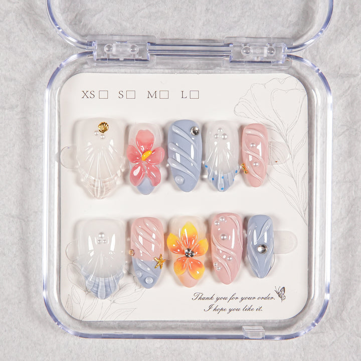 Decorative Press-On Nail Art Set