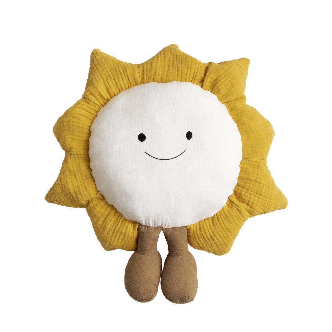 Cute cloud cuddle pillow with dog motif and chenille contour Stornfield
