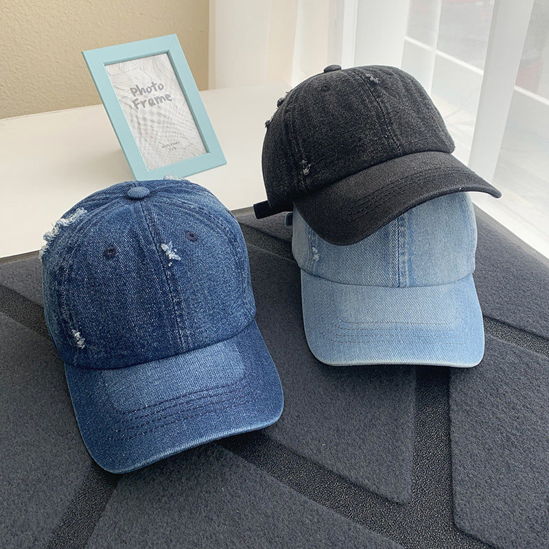 Women's Distressed Denim Baseball Cap Stornfield 1784084168