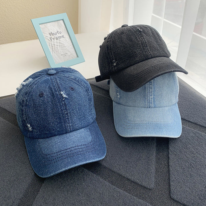 Women's Distressed Denim Baseball Cap Stornfield 1784084168