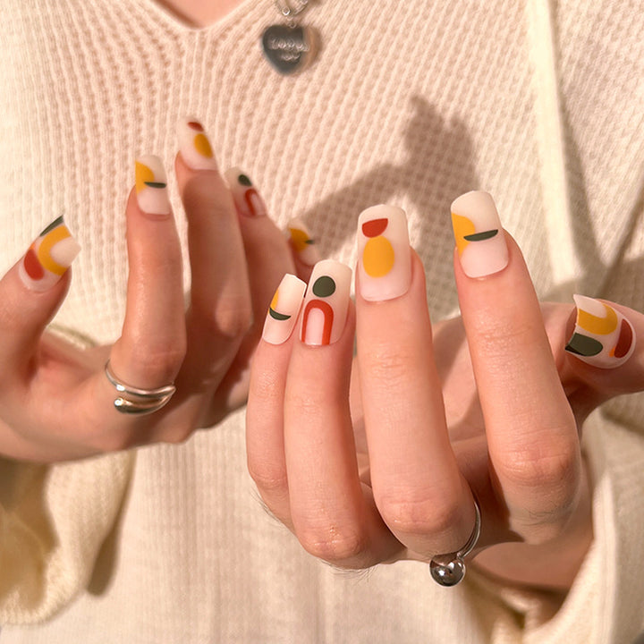 Creative Nail Art with Geometric Designs Stornfield
