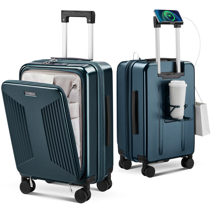 Unisex Smart Charging Hard Shell Trolley Luggage Stornfield