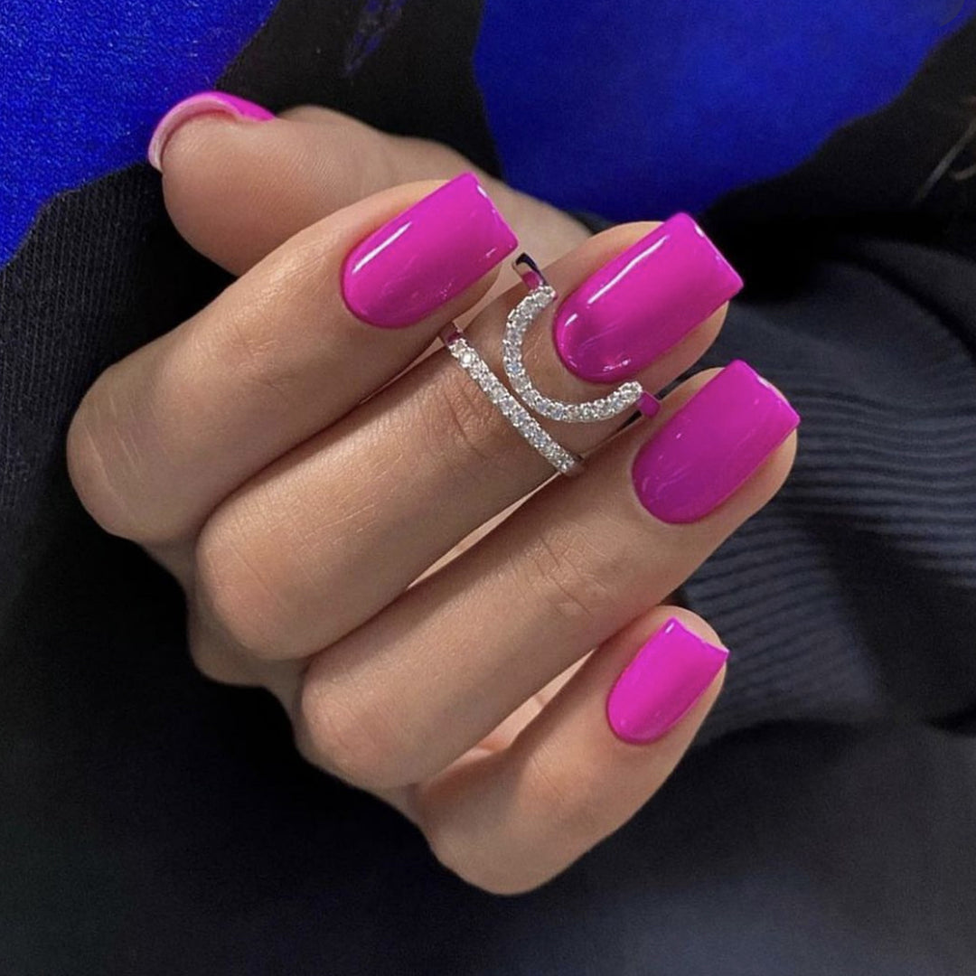 Glossy Gel Nail Art Extensions Stornfield