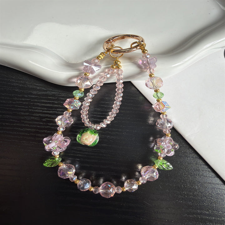 Floral Beaded Charm Phone Lanyard Stornfield