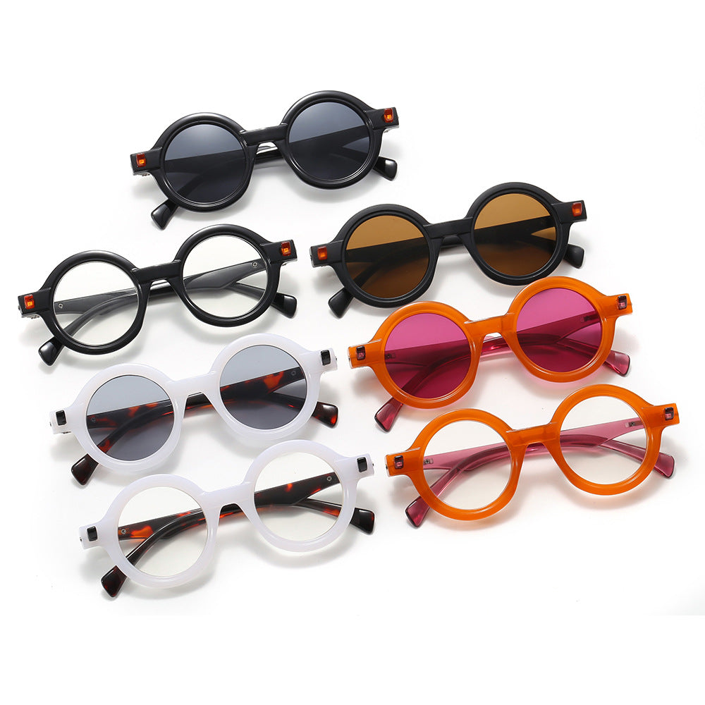 Women's fashionable round glasses with luxurious design Stornfield