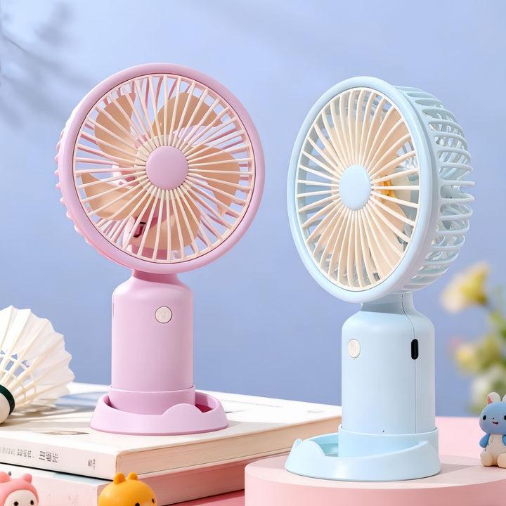 Women's portable USB table fan with powerful battery technology and flexible design Stornfield