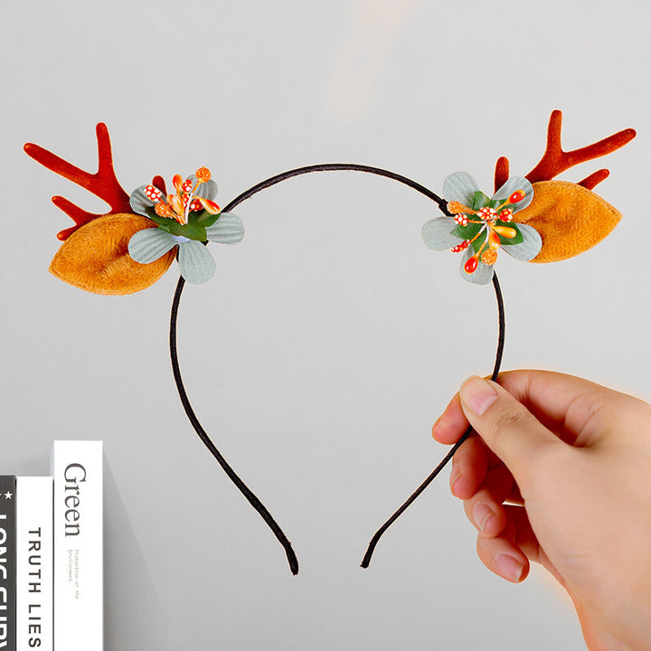 Festive Reindeer Antler Headband