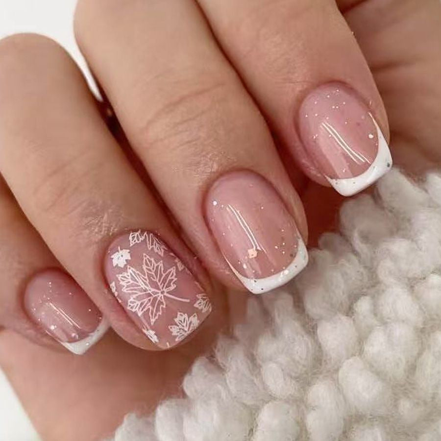 Artistic Fall-Themed Nail Art Stornfield
