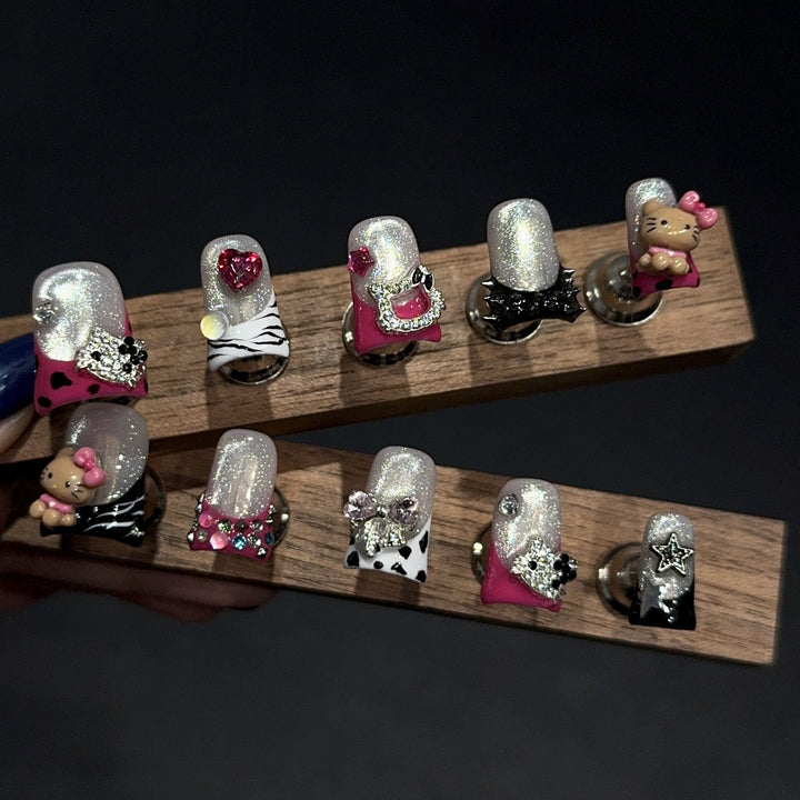 Creative Art Nails with Playful Design Stornfield