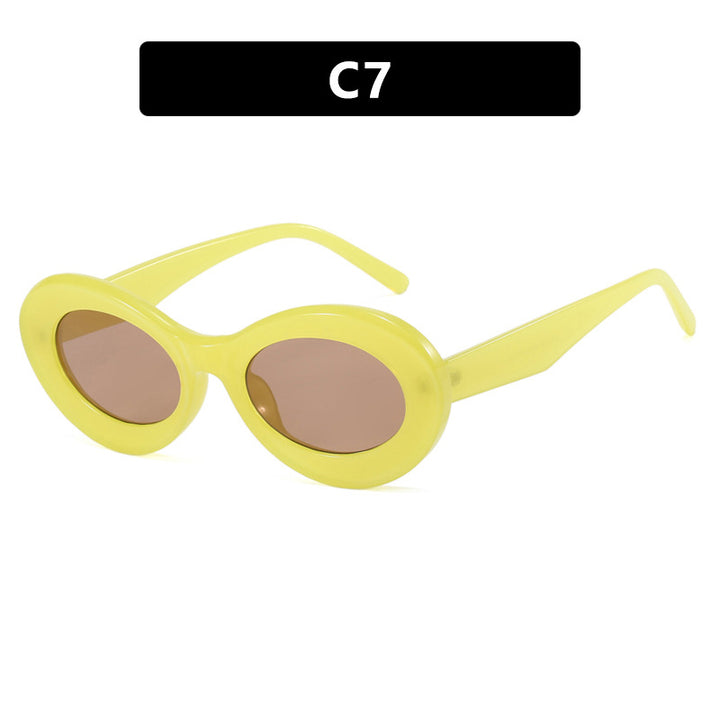 Women's oval sunglasses with modern lenses Stornfield
