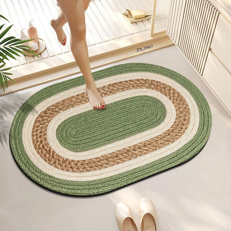 Braided Oval Area Rug