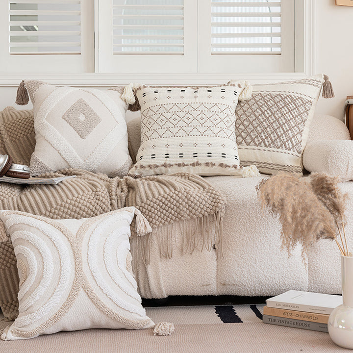 Texture Circular Accent Pillow