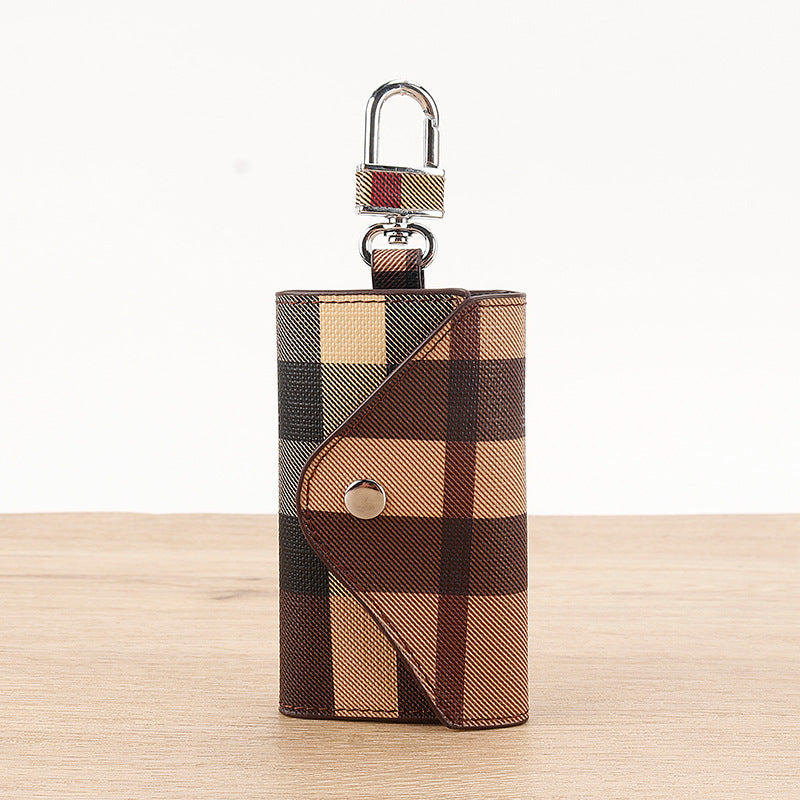 Elegant Plaid Pattern Card Case Stornfield