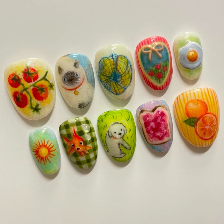 Thematic Artisan Press-On Nail Set Stornfield