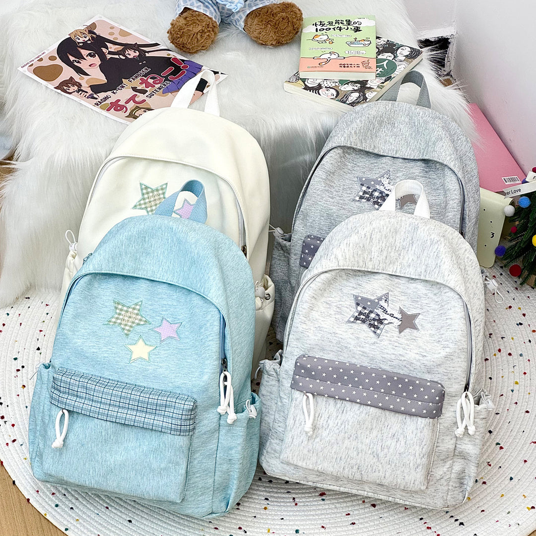 Stylish Star-Embellished Backpack Stornfield