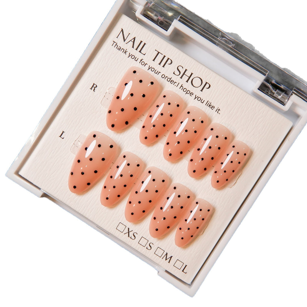 Floral Accent Press-On Nail Tips