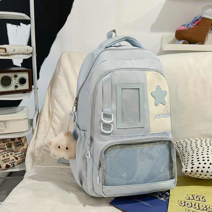 Functional School Backpack with Clear Pocket Stornfield
