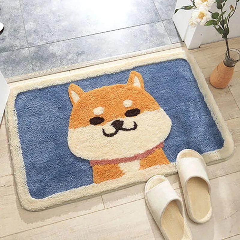 Coastal Waves Shaped Bath Mat